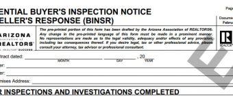 BINSR: the form for Arizona home buyers and sellers to negotiate repairs