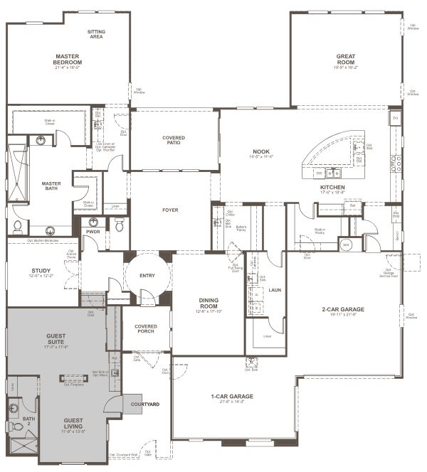 Reagan floor plan by Richmond American Homes - Modern Living Multigenerational Homes