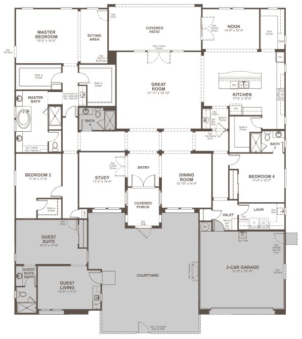 Reece floor plan by Richmond American Homes - Modern Living Multigenerational Homes