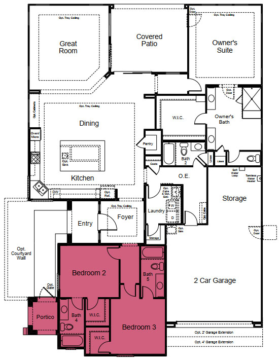 Arabian Plan with Guest Suite option by Taylor Morrison - Multigenerational Homes