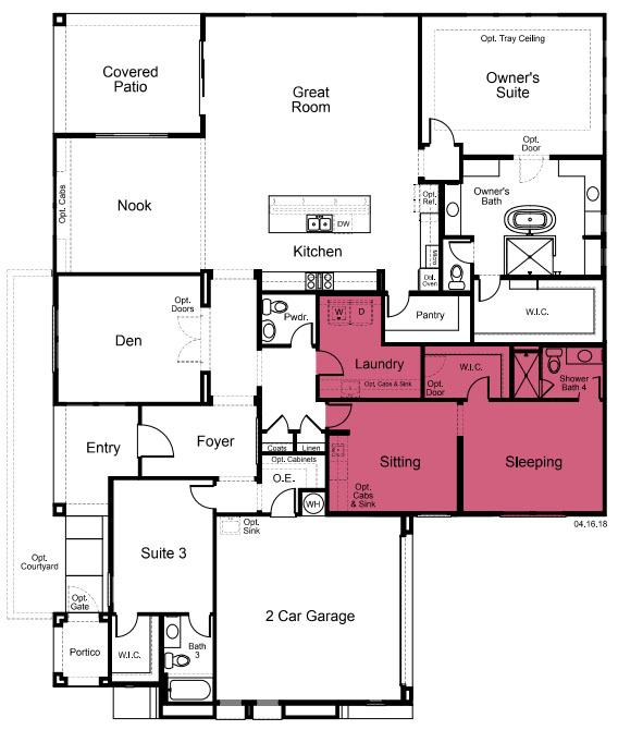 Avana Plan with Guest Suite option by Taylor Morrison - Multigenerational Homes