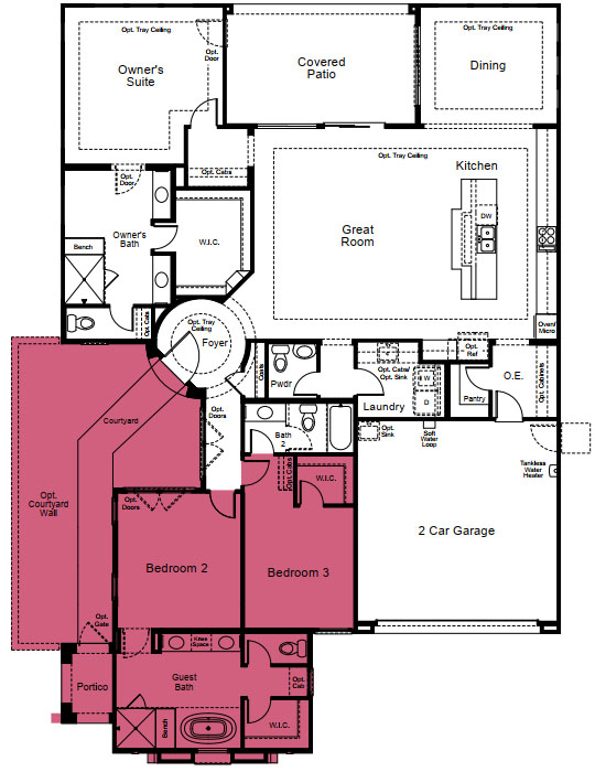Palomino Plan with Guest Suite option by Taylor Morrison - Multigenerational Homes