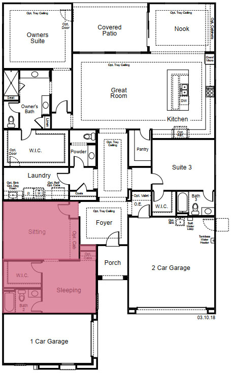 Shire Plan with Guest Suite option by Taylor Morrison - Multigenerational Homes