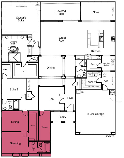Windom Plan with Guest Suite option by Taylor Morrison - Multigenerational Homes