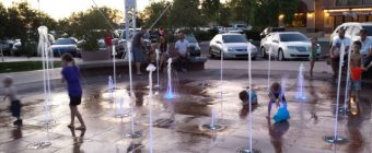 Gilbert Water Tower Plaza splash pad