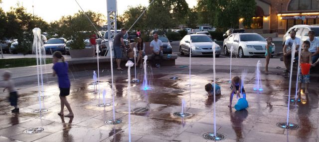 Gilbert Water Tower Plaza splash pad