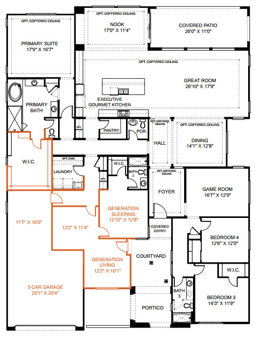 Radiance with Generation Suite Option Floor Plan