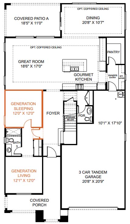 Lavender with Generation Suite Option Floor Plan