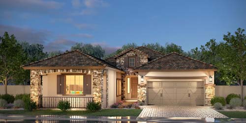 Residence Five floor plan in Palma Brisa Craftsman Collection by Blandford Homes Ahwatukee Phoenix AZ 85048