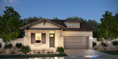 Residence Two floor plan in Palma Brisa Vintage Collection by Blandford Homes Ahwatukee Phoenix AZ 85048