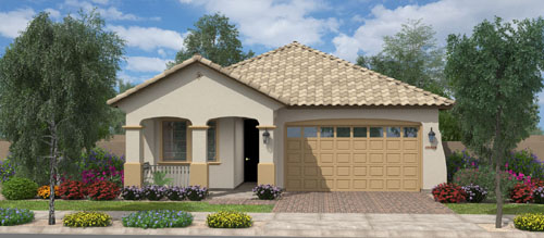 Seagrass floor plan in Meadows at Barney Farms by Fulton Homes Queen Creek AZ