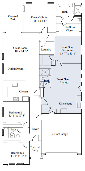 Revolution floor  plan by Lennar Next Gen